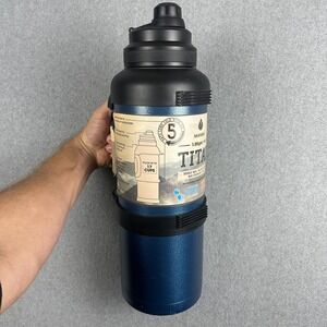 Manna Titan Water Jug 1.05gal 4L Blue Stainless Steel Double Wall Insulated NEW